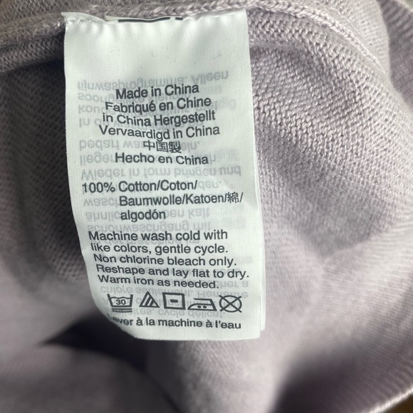 J. Crew Tie-Front Bow Short Sleeve Sweater in Lavender | Size Small - Picture 4 of 4